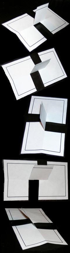 Magic cut paper illusion