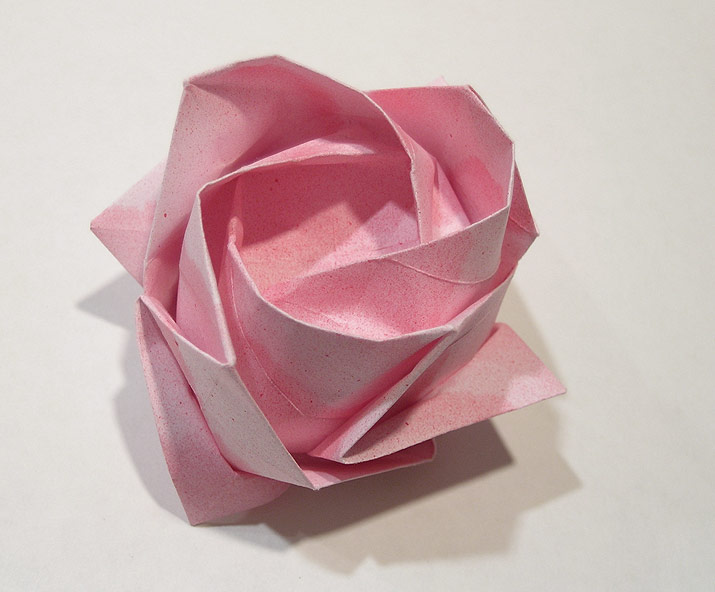 Kawasaki Rose made from air-brushed copy paper
